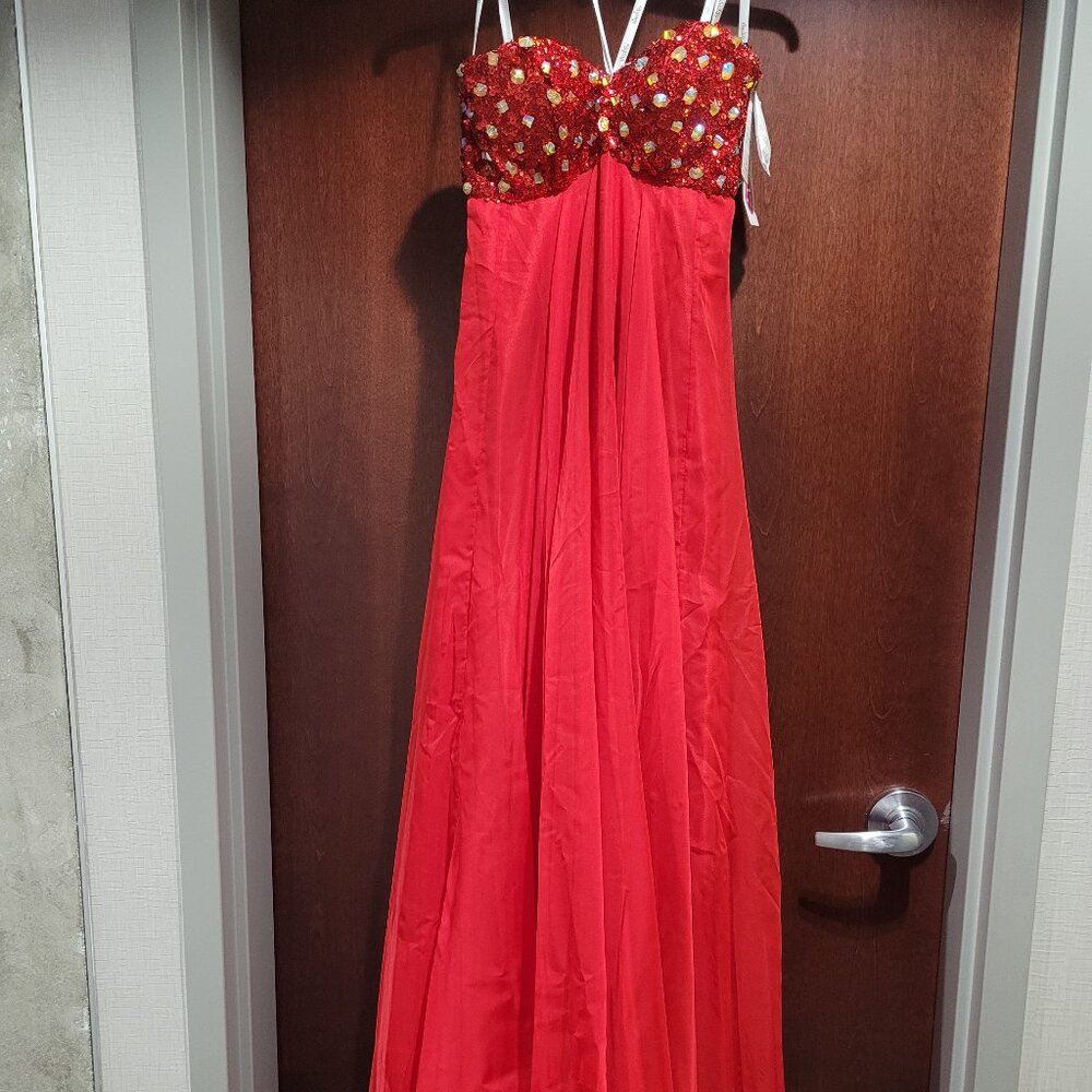Studio 17 Style 12395 Red Prom Dress Size 4
